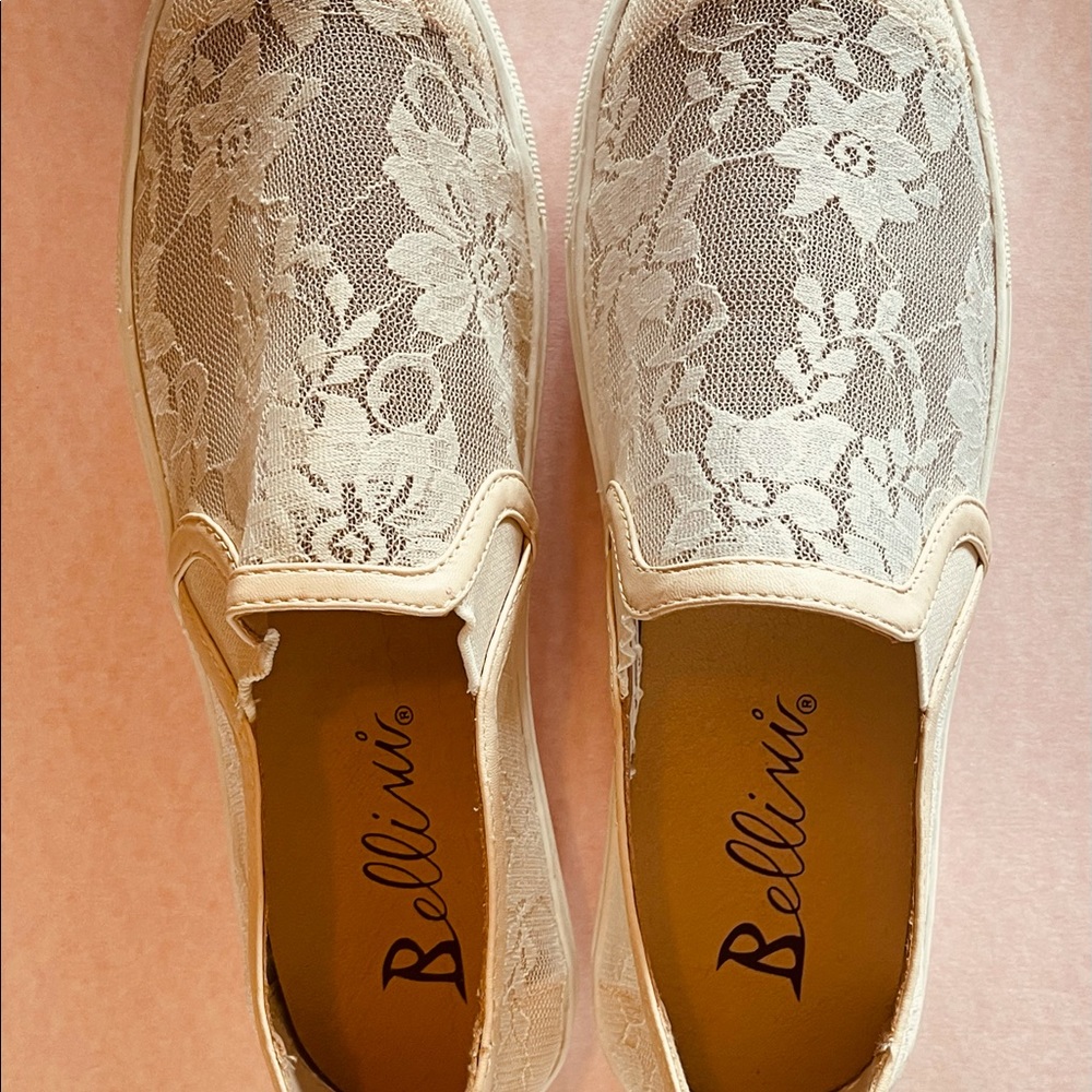 Feminine Bellini Lace Off-White Shoe   7 - Picture 3 of 6